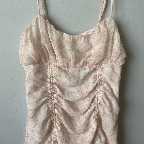 NWT Princess Polly Ivy Hollow Floral Ruched Dress - Picture 7 of 11